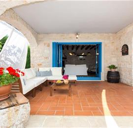 3 Bedroom Stone Villa with Pool in Sabljici, near Malinska, Sleeps 6-7